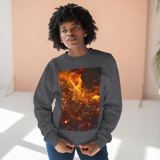 Volcano vibes,  a Unisex Crewneck Sweatshirt