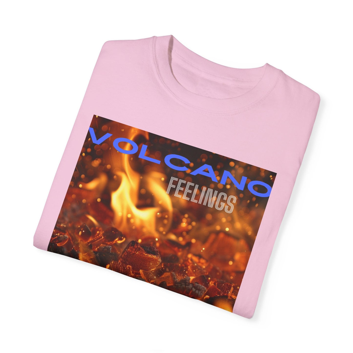 Volcano Feelings, a Unisex Garment-Dyed T-shirt