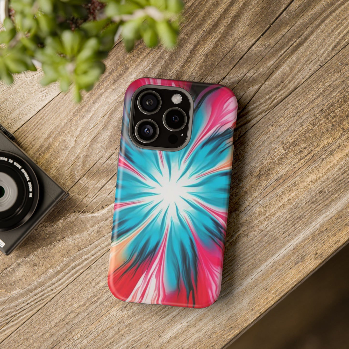 Floral tie-dye Magnetic Tough Cases