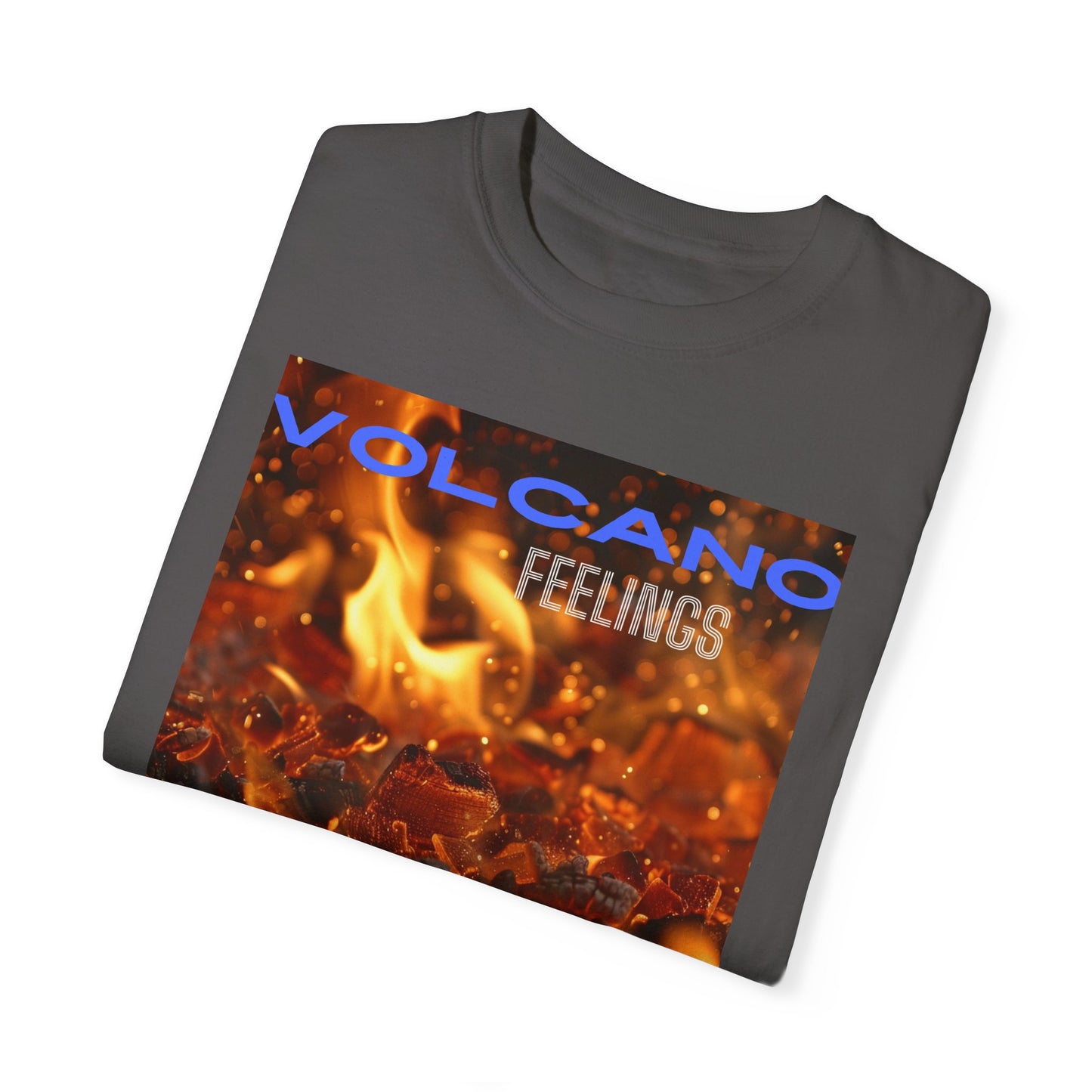 Volcano Feelings, a Unisex Garment-Dyed T-shirt