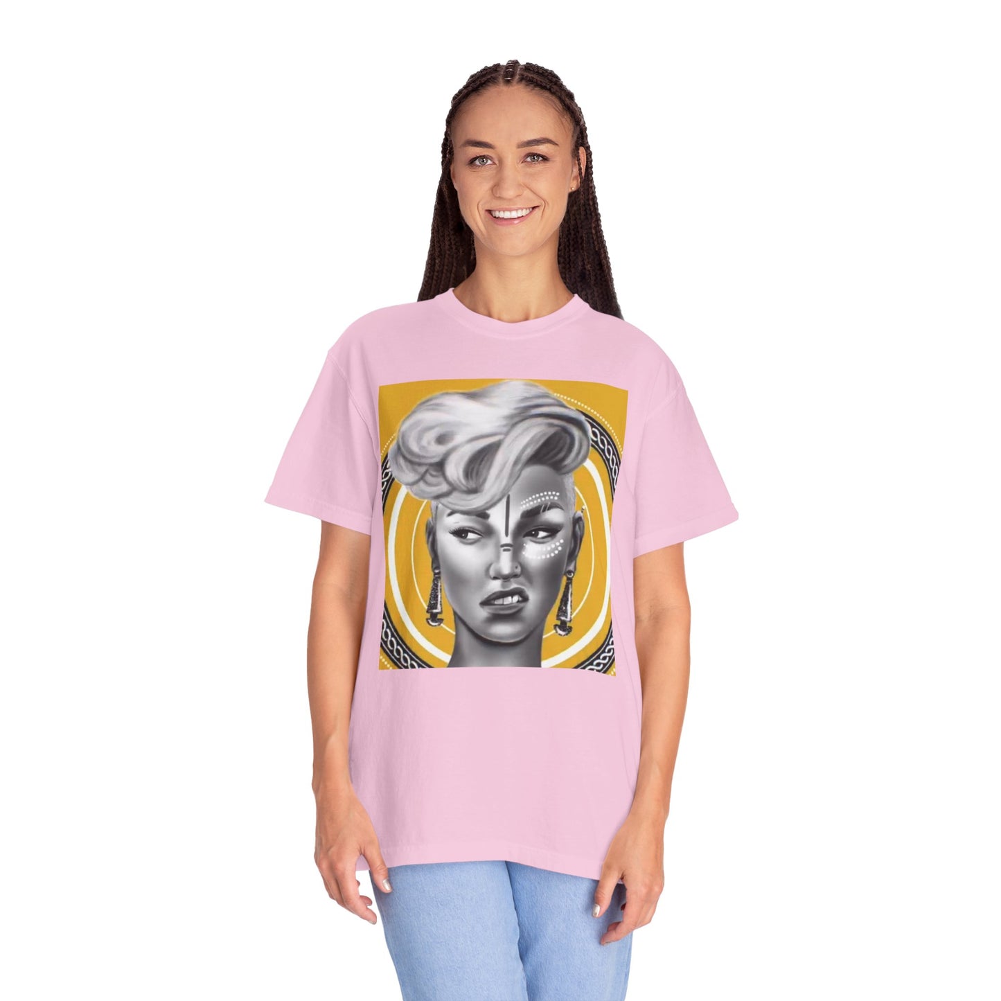 Poised Allure, a Unisex Garment-Dyed T-shirt