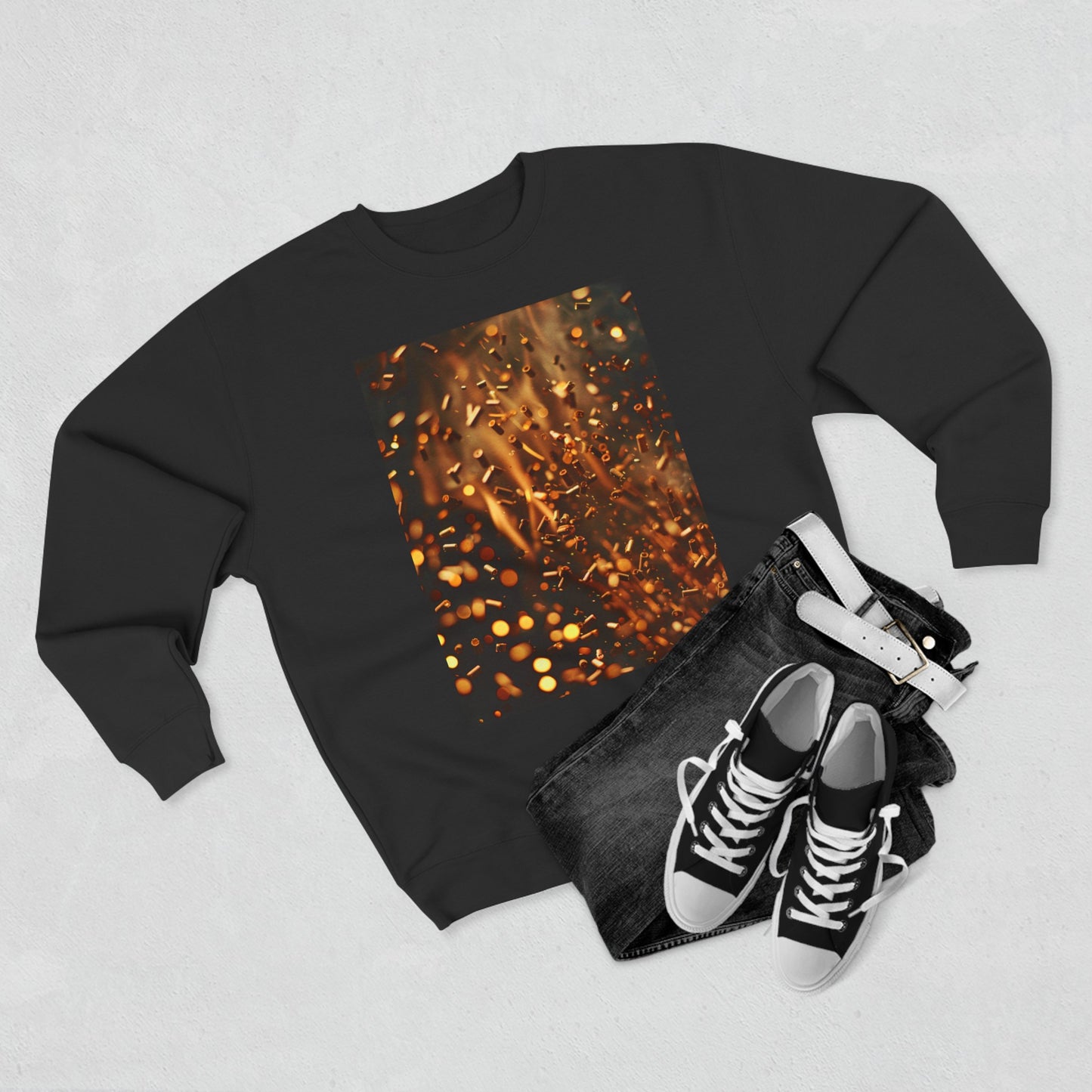 Fire pellets, a Unisex Crewneck Sweatshirt