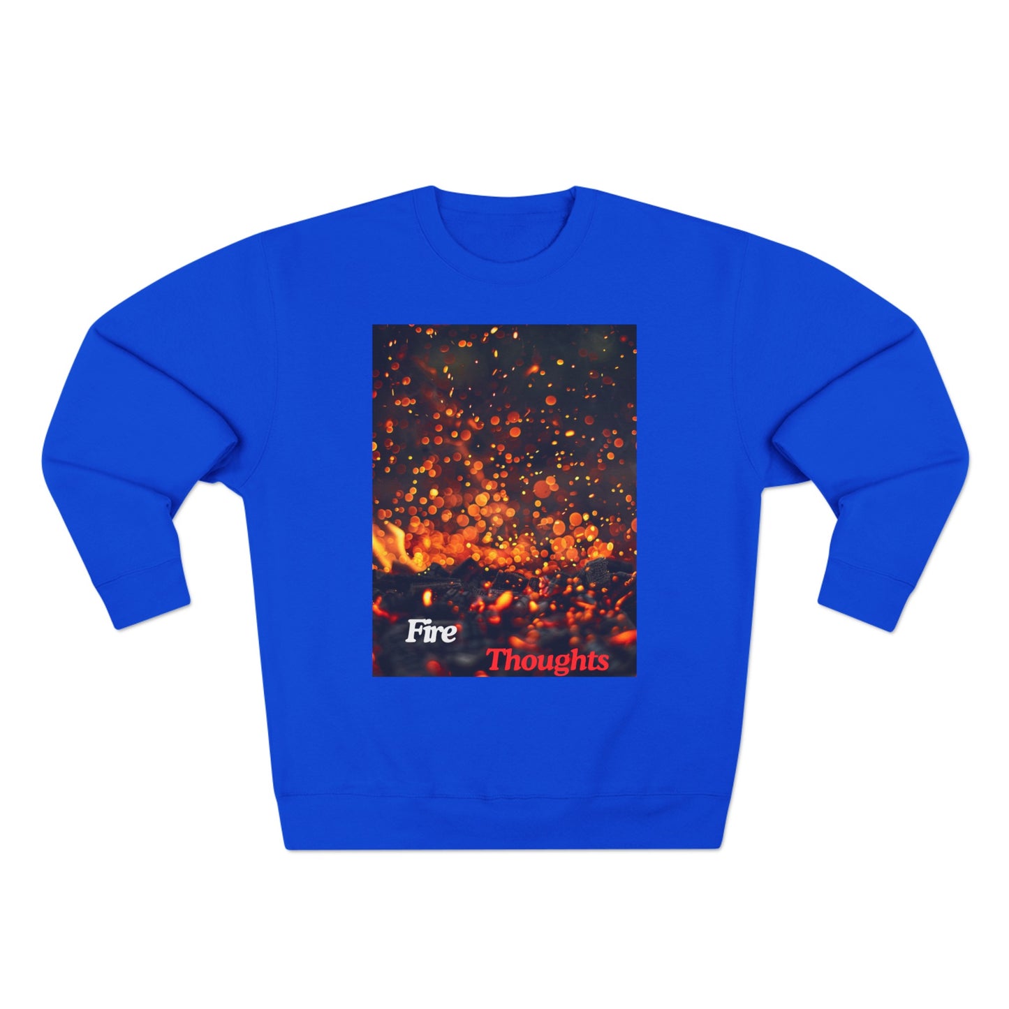 Fire Thoughts, a Unisex Crewneck Sweatshirt