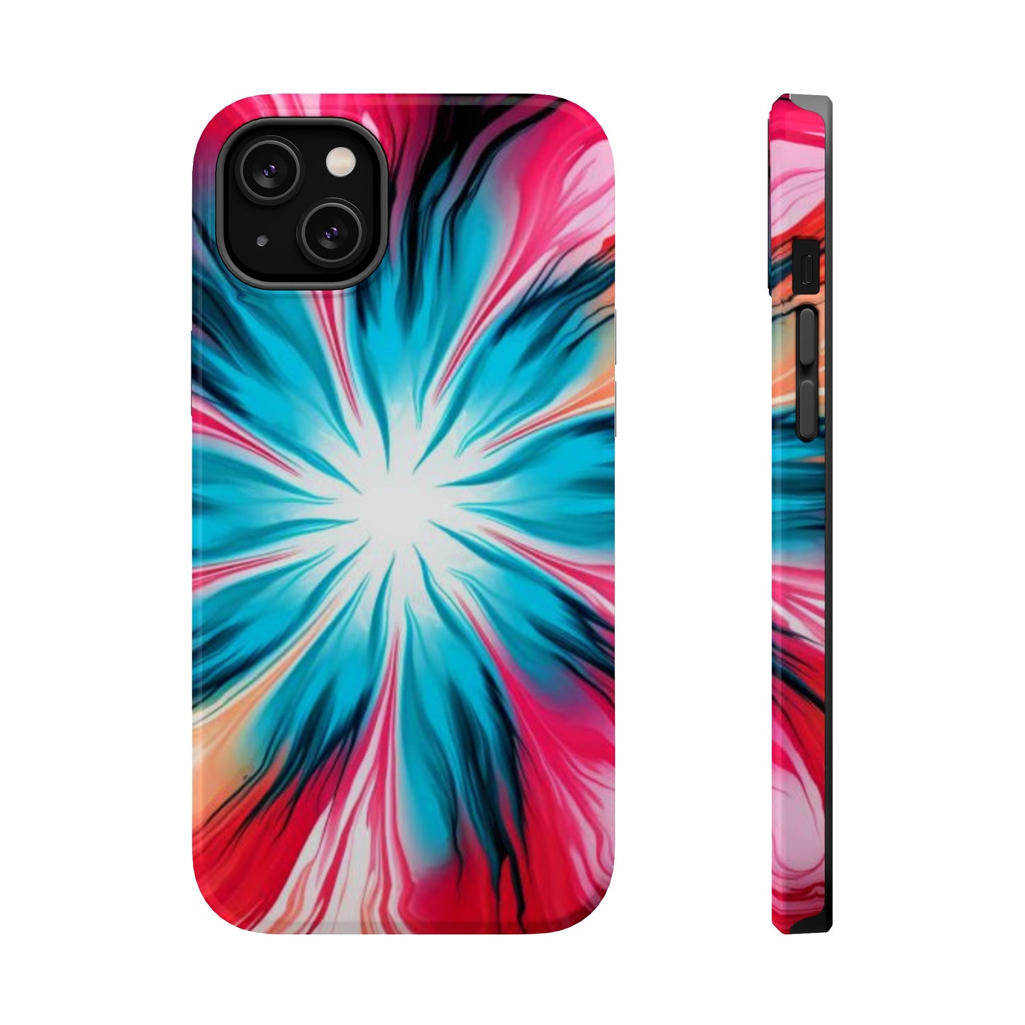 Floral tie-dye Magnetic Tough Cases