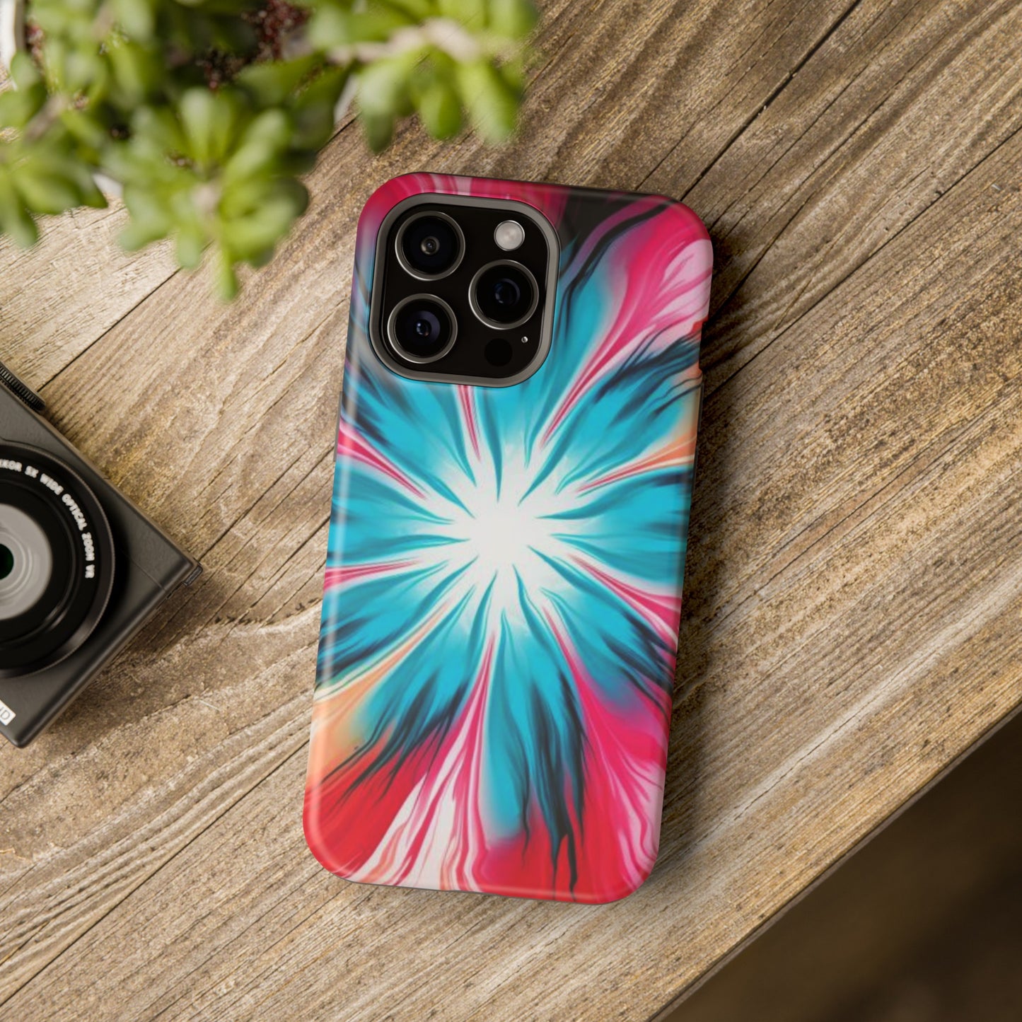 Floral tie-dye Magnetic Tough Cases