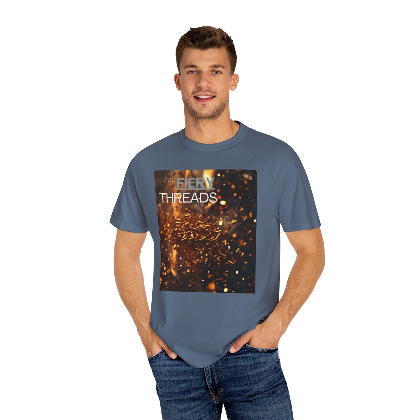 Fiery Threads, a Unisex Garment-Dyed Comfy  T-shirt