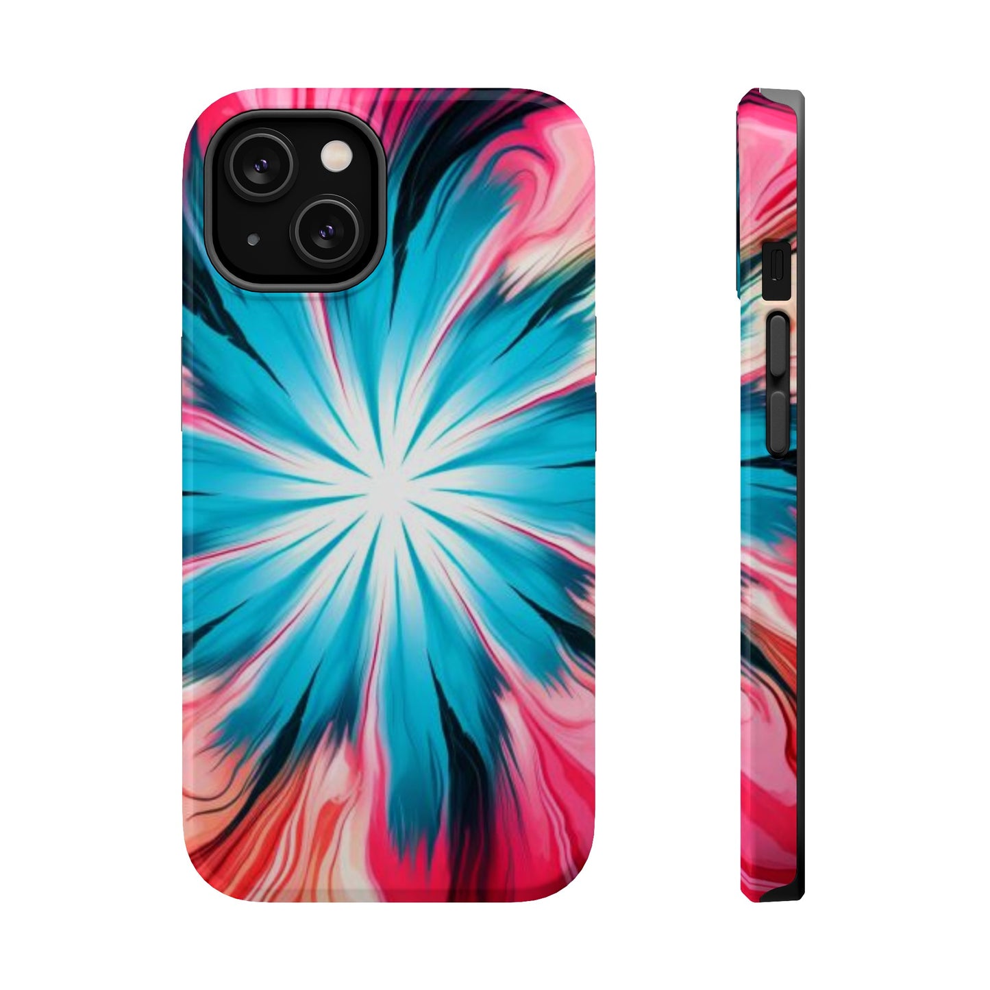 middle swirl tie-dye Magnetic Tough Cases