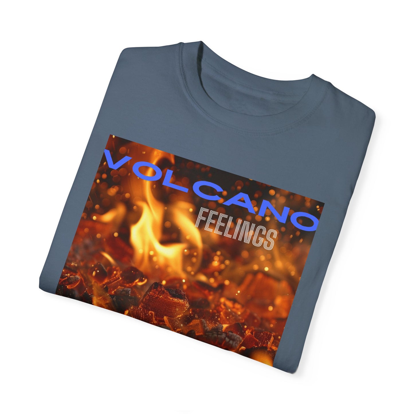 Volcano Feelings, a Unisex Garment-Dyed T-shirt