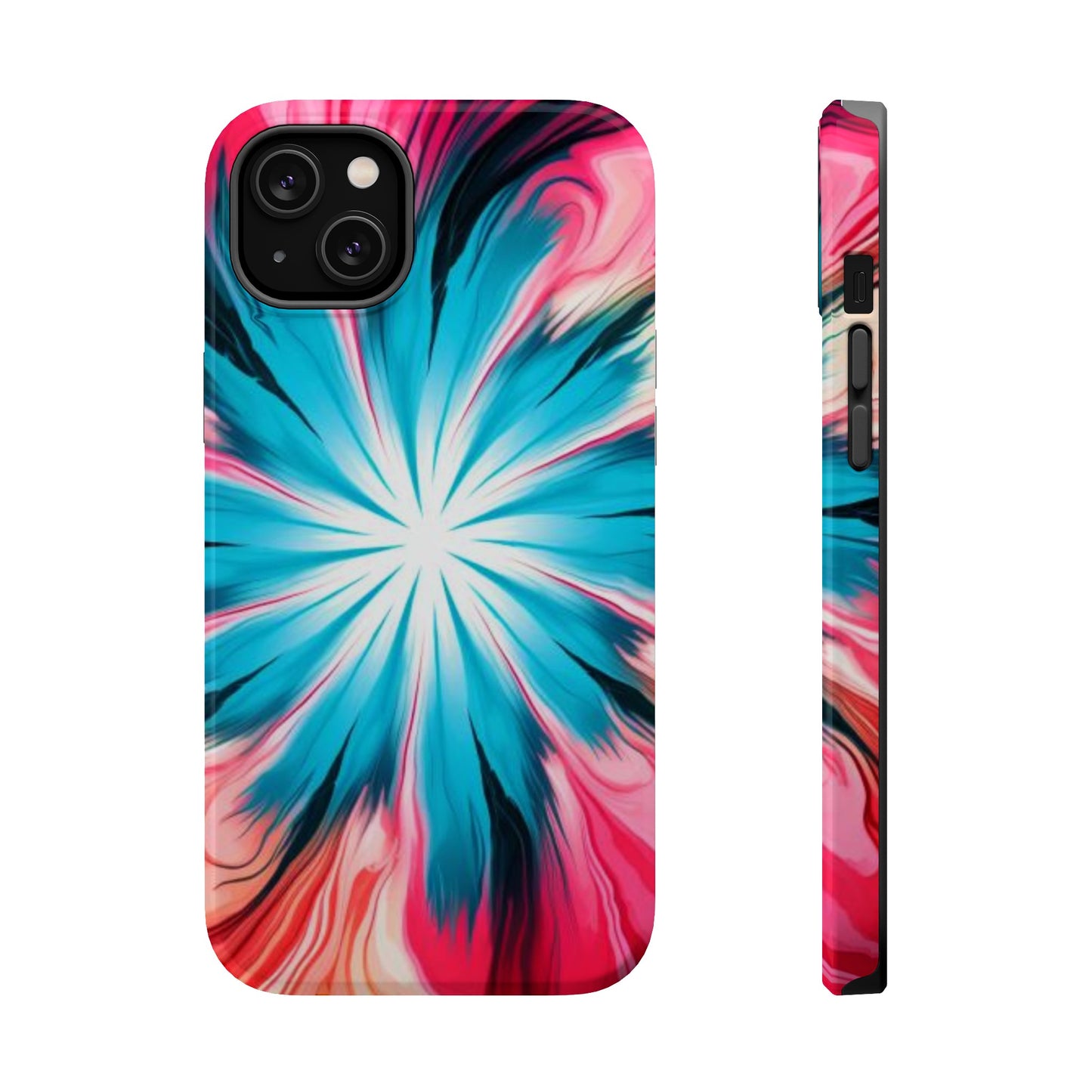 middle swirl tie-dye Magnetic Tough Cases