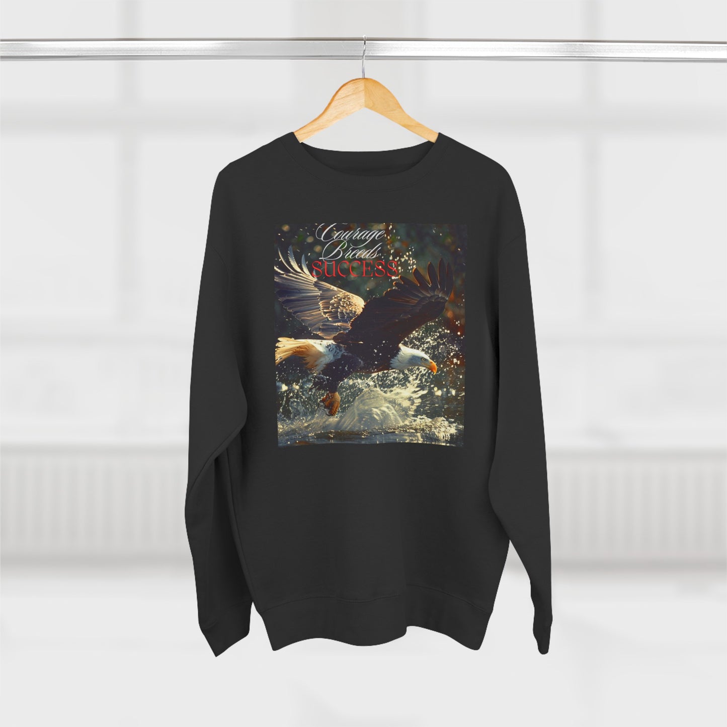 Courage breeds Sucess, Unisex Crewneck Sweatshirt