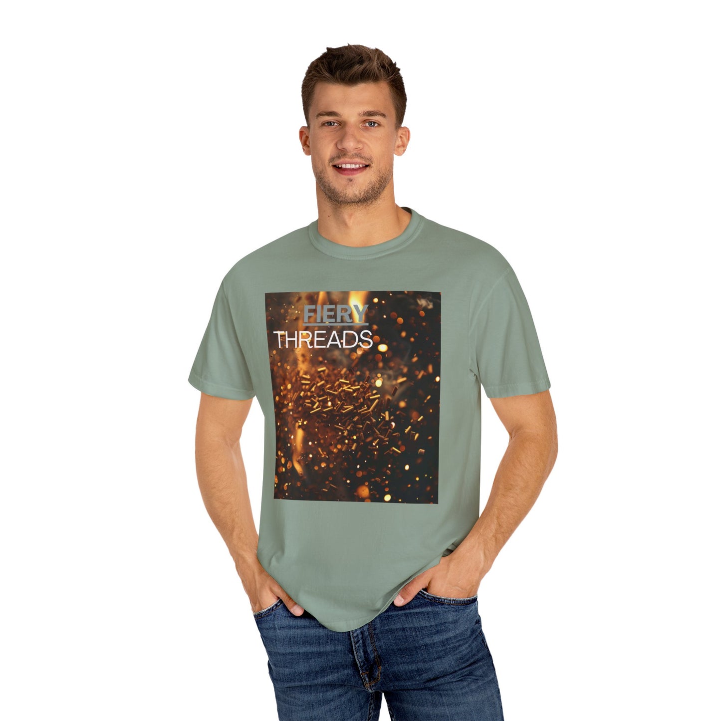 Fiery Threads, a Unisex Garment-Dyed Comfy  T-shirt