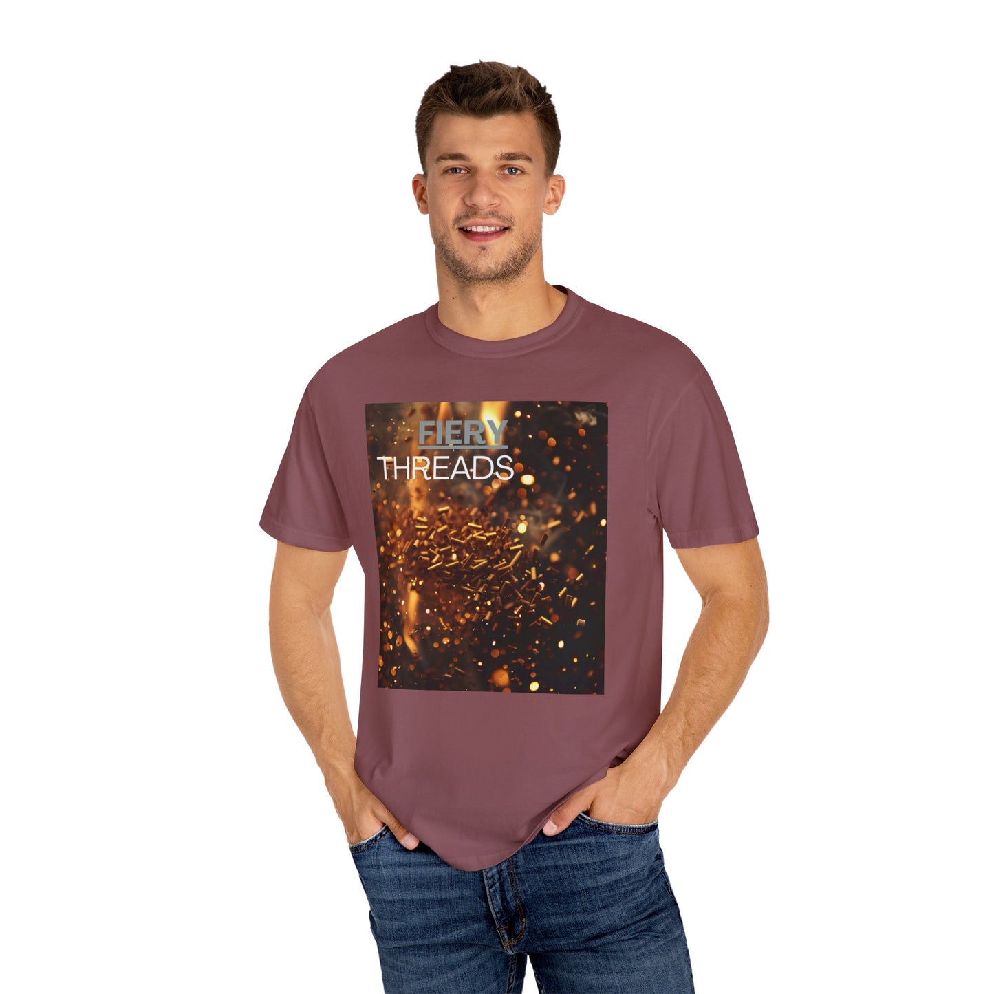 Fiery Threads, a Unisex Garment-Dyed Comfy  T-shirt