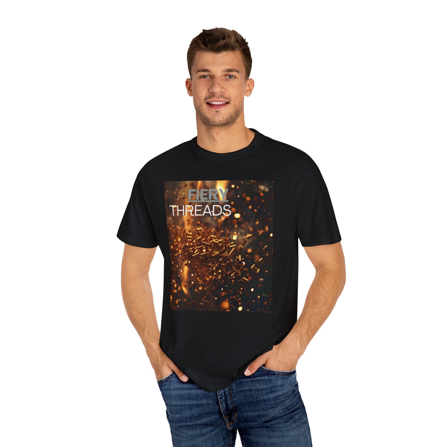 Fiery Threads, a Unisex Garment-Dyed Comfy  T-shirt