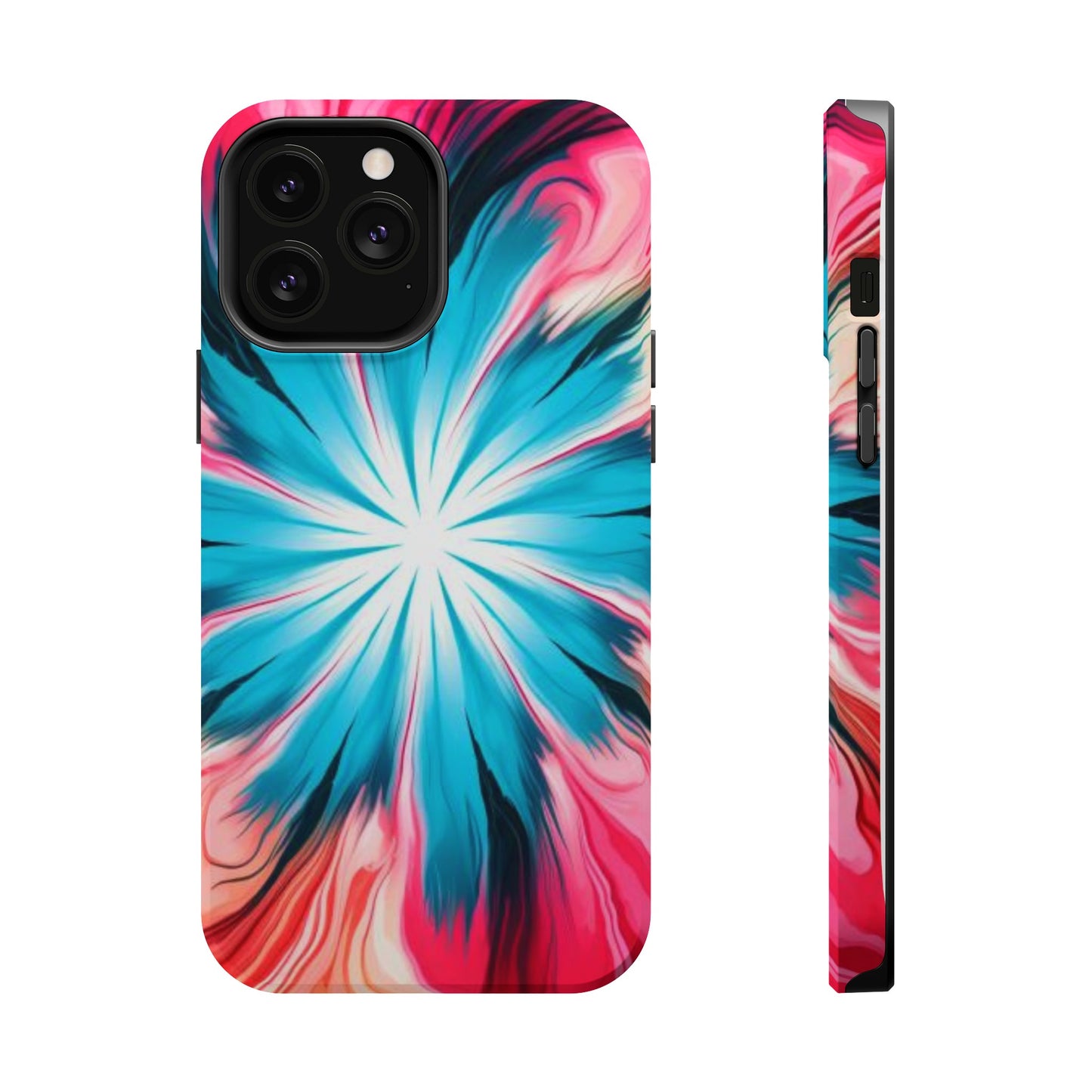 middle swirl tie-dye Magnetic Tough Cases