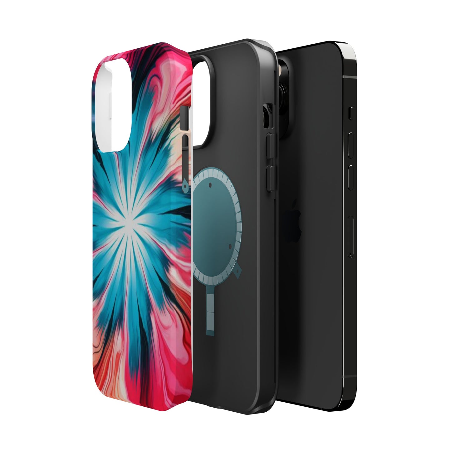 middle swirl tie-dye Magnetic Tough Cases