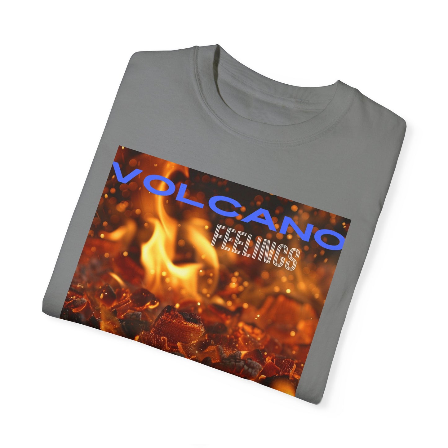 Volcano Feelings, a Unisex Garment-Dyed T-shirt