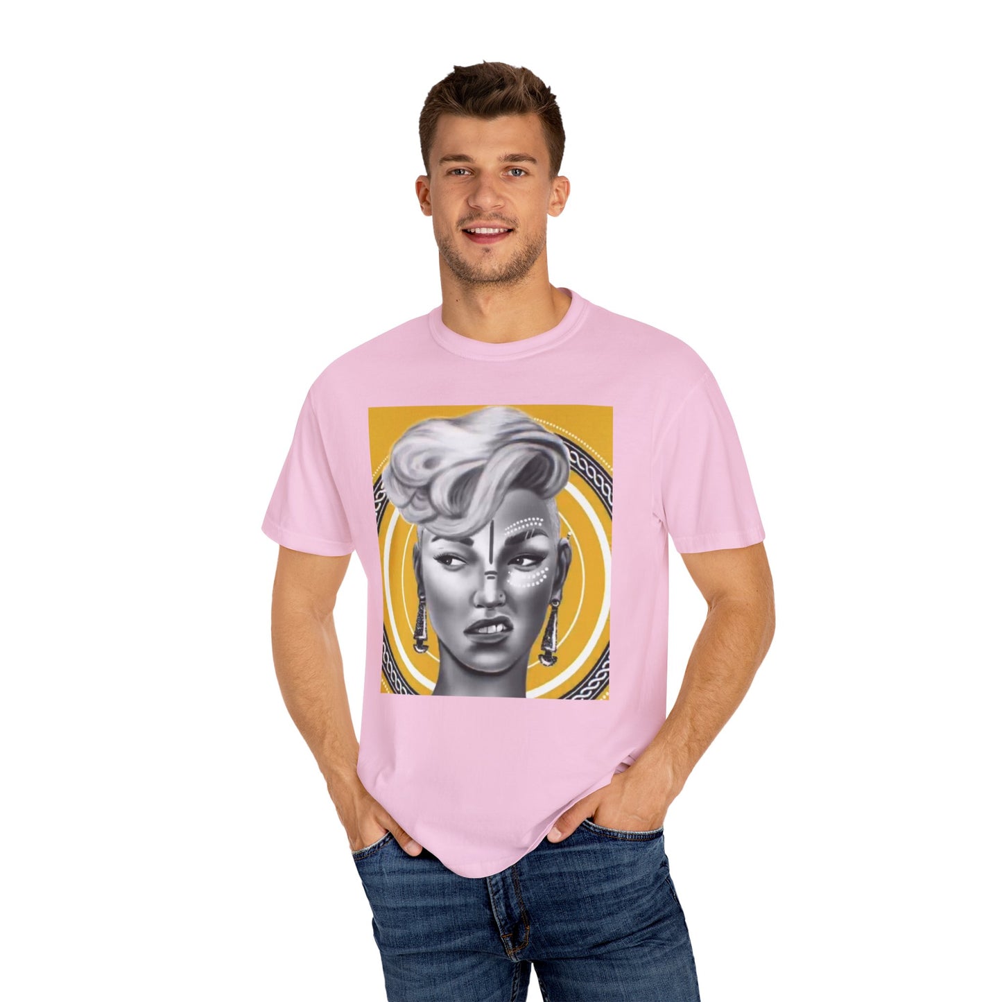 Poised Allure, a Unisex Garment-Dyed T-shirt