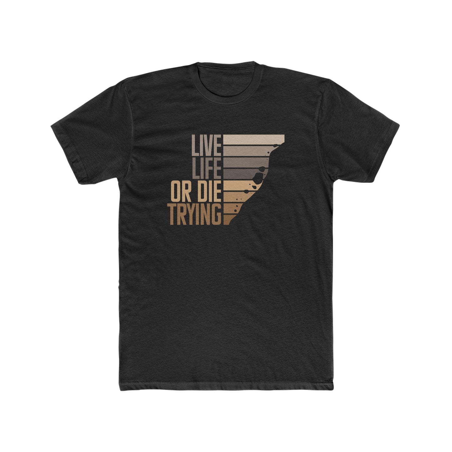 L:ive life or Die Trying, Men's Cotton Crew Tee