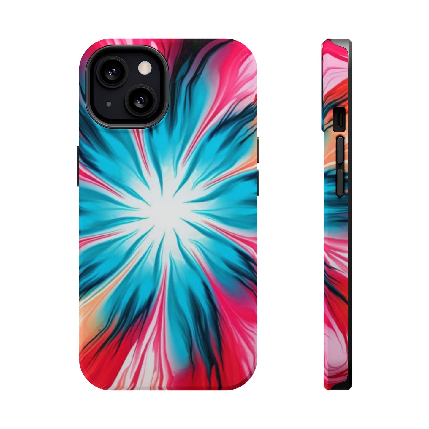 Floral tie-dye Magnetic Tough Cases