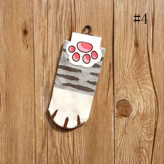 Cartoon Cute Cats Paw Socks