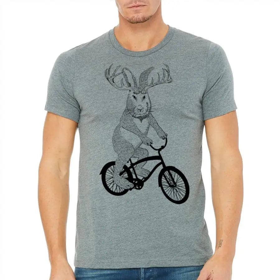 Jackalope on a bike