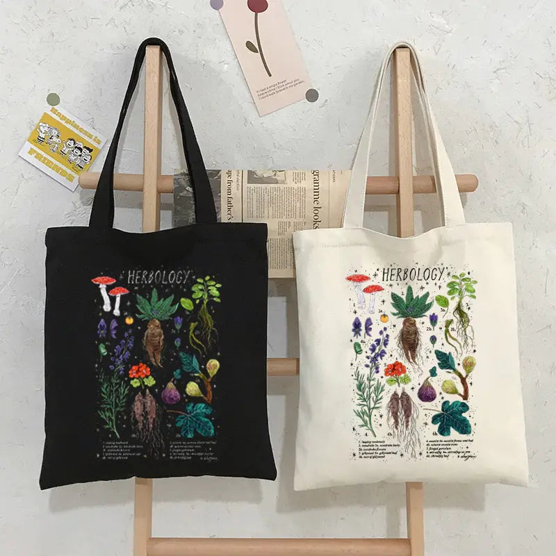 Mushroom Canvas Tote Bag